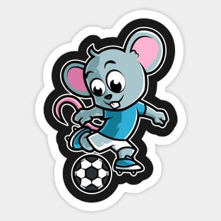 Mouse Football Game Day Funny Team Sports Rat Soccer print Sticker